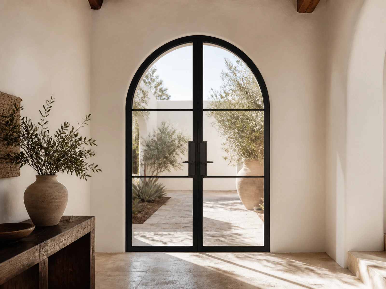 Photorealistic configurator concept room scene for a full-arch double entry
