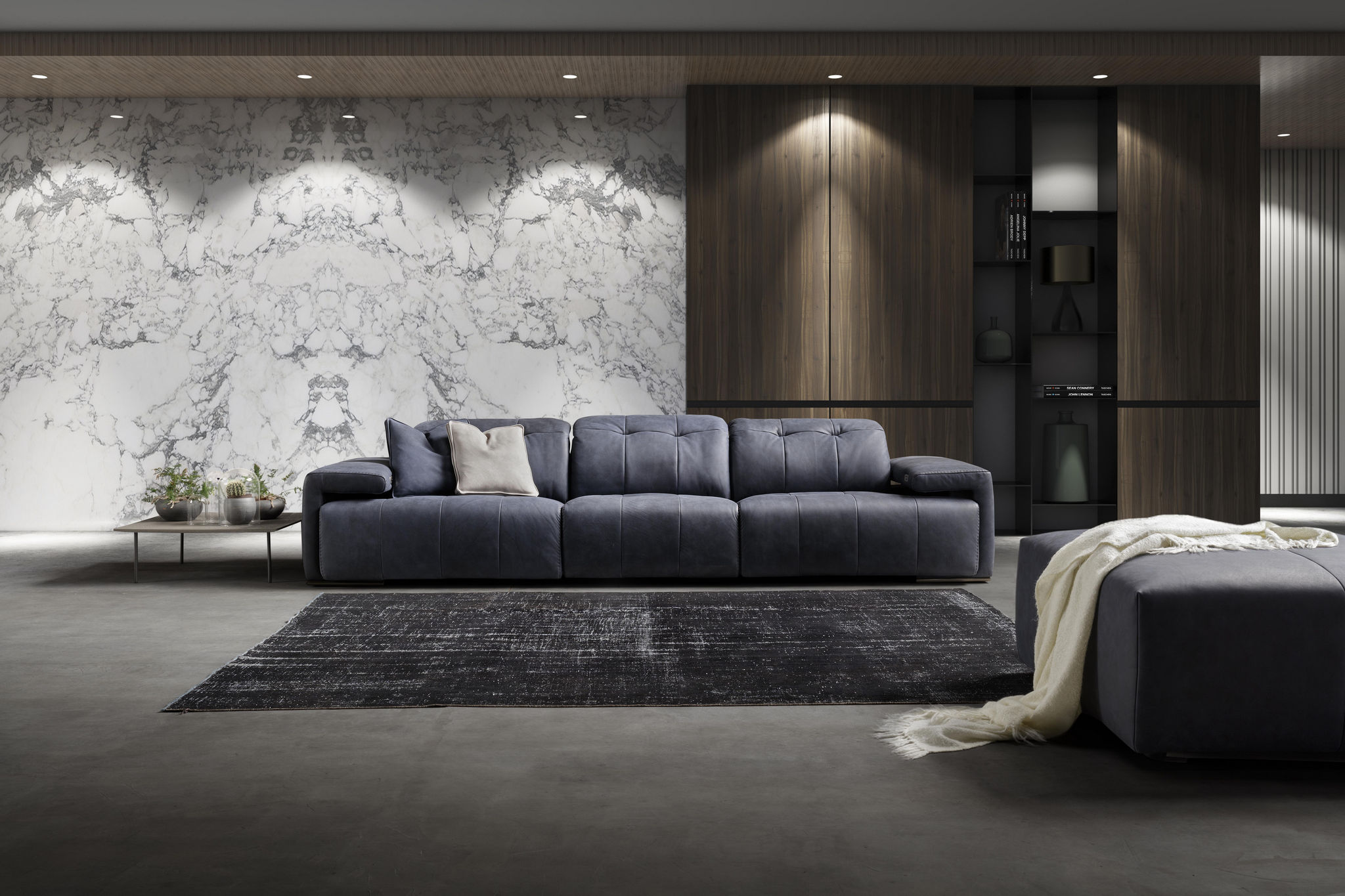 Arcadia Reclining Sofa in a room setting