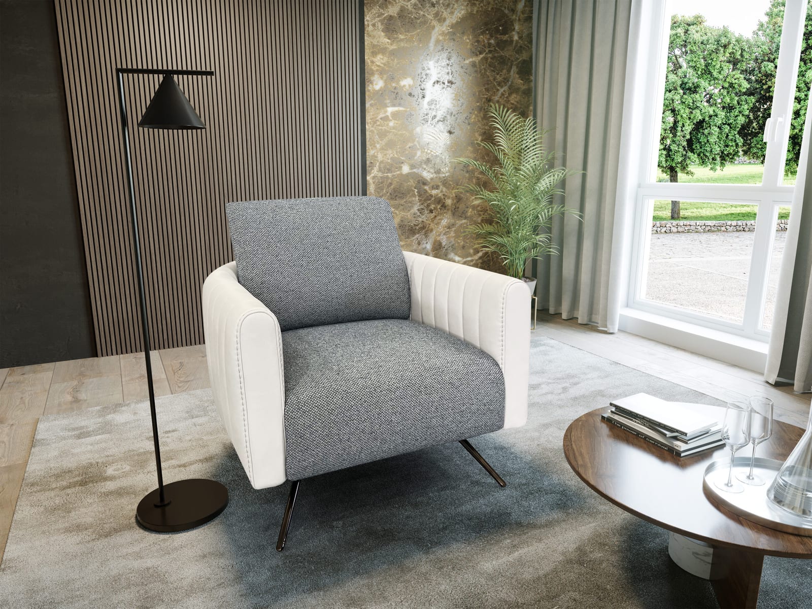 Ariel Armchair in a room setting