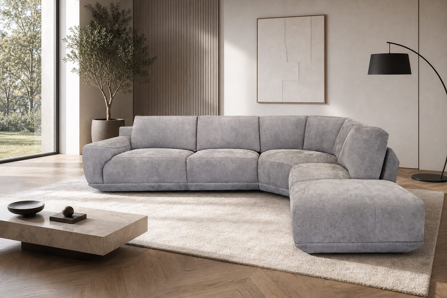 Artu Sectional in a styled room