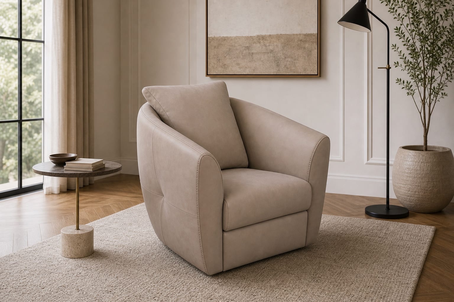 Bubble Armchair in a styled room