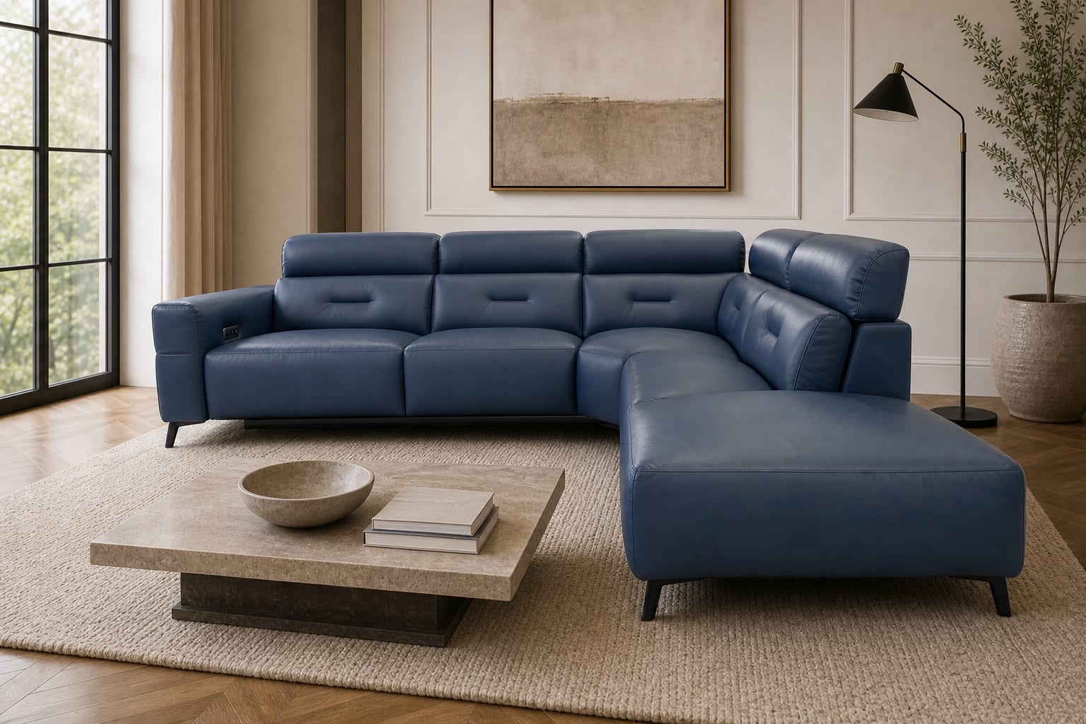 Casual Sectional in a styled room
