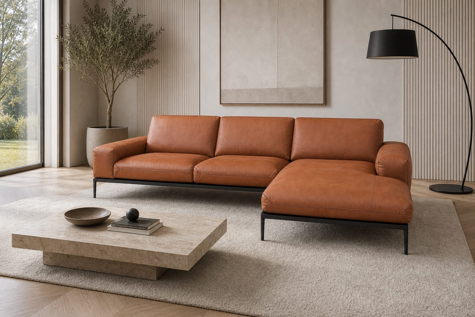 Chic Sofa Chaise in a styled room