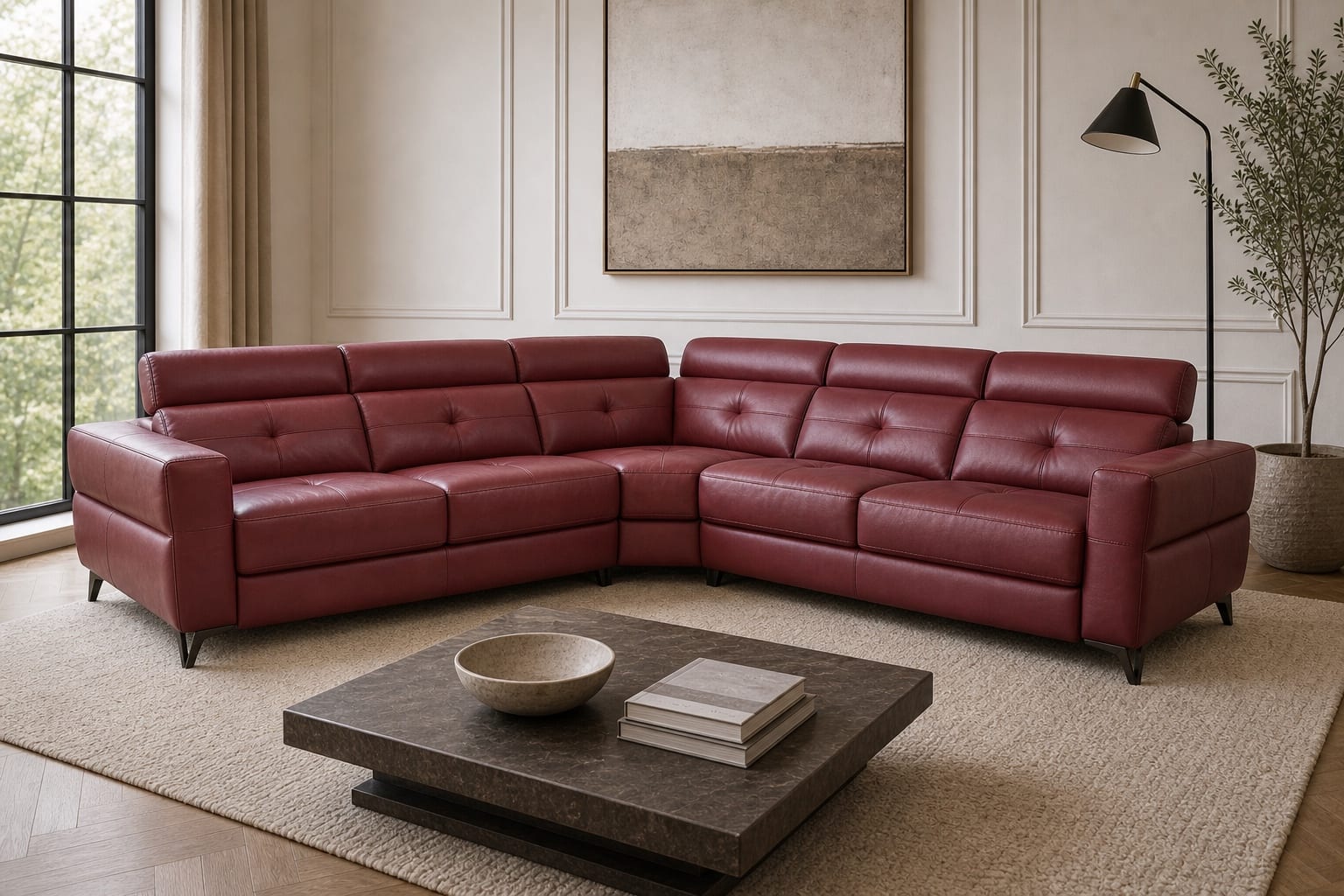 Cozy Sectional in a styled room