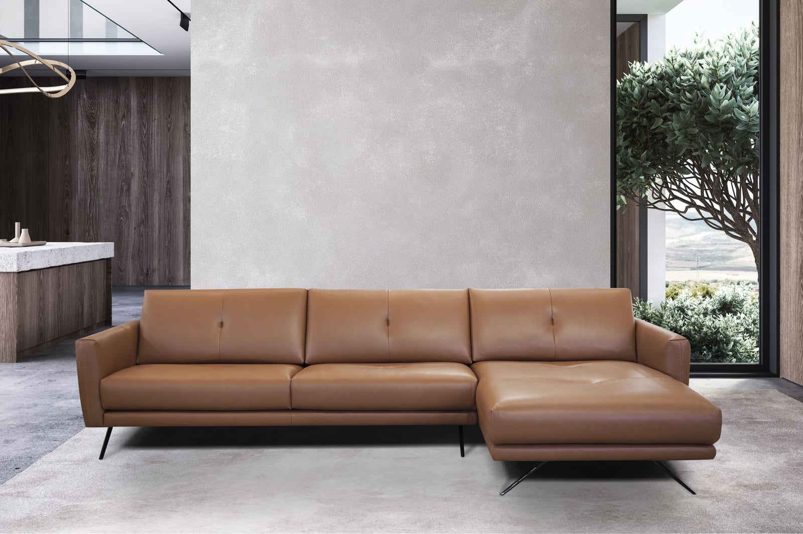 Dante Sofa Chaise in a room setting