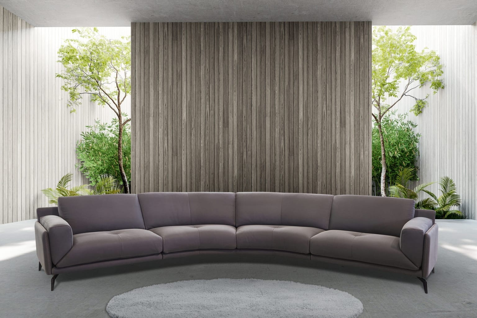 Glamour Curved in a styled room