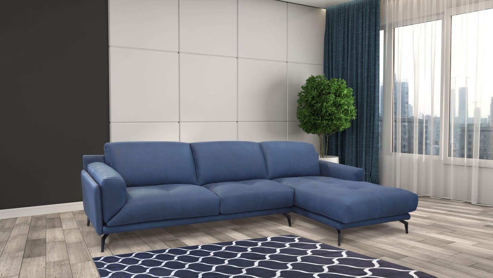 Glamour Sofa Chaise image 2