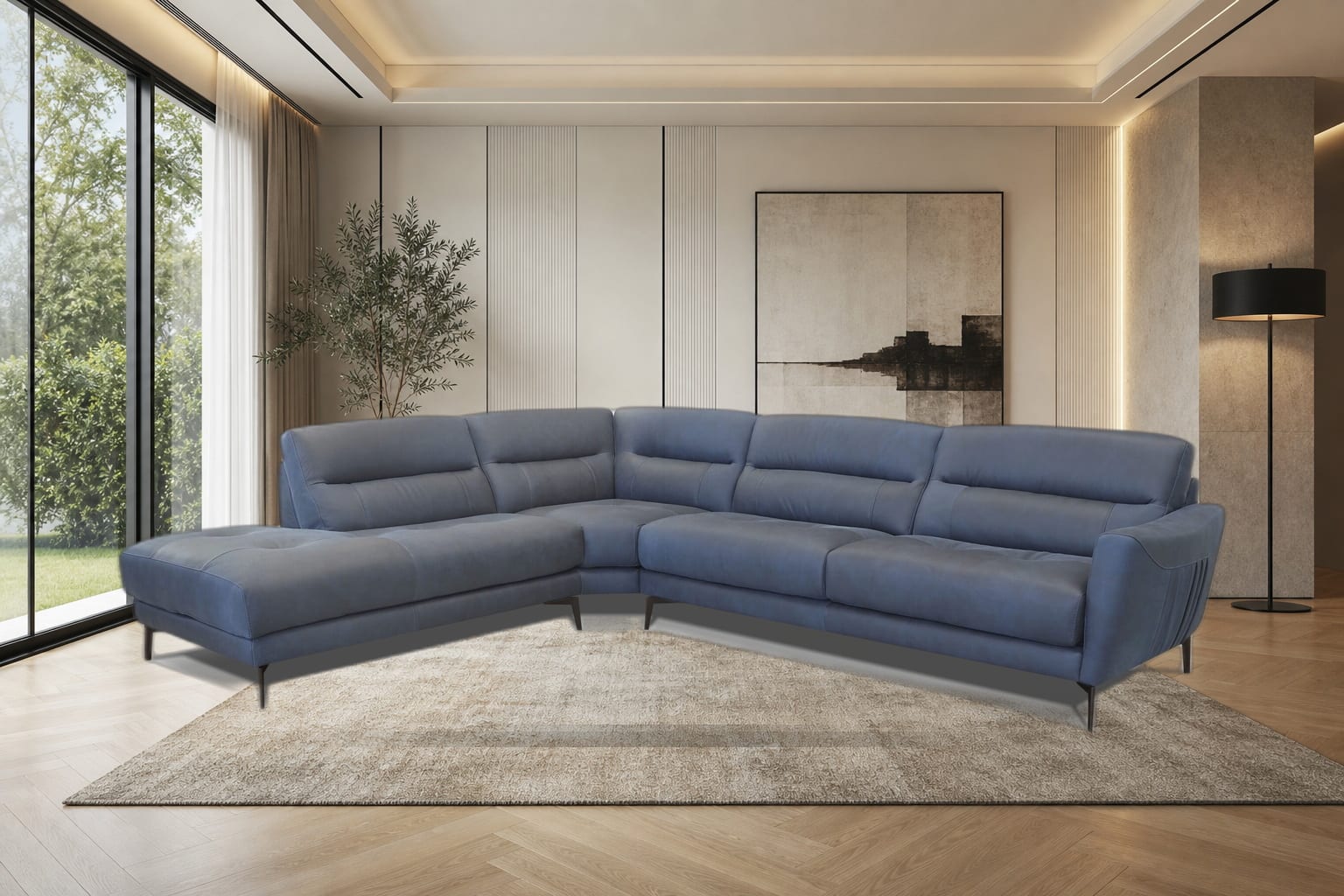 Gosh Sectional in a styled room