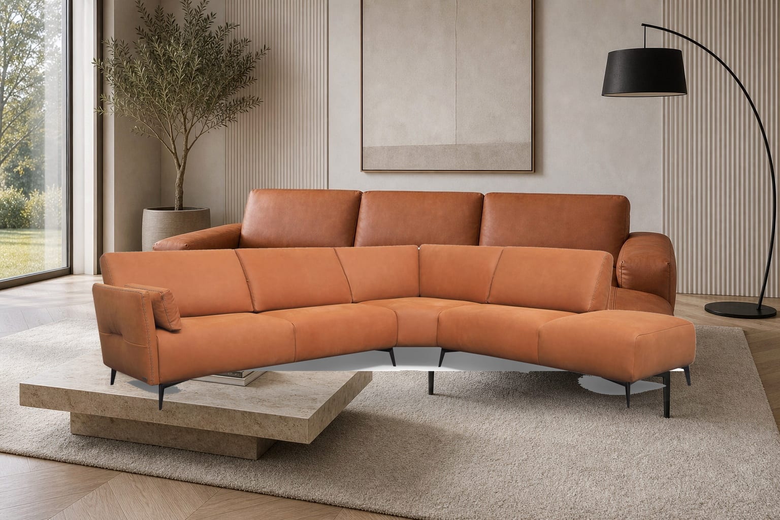 Icaro Sectional in a styled room