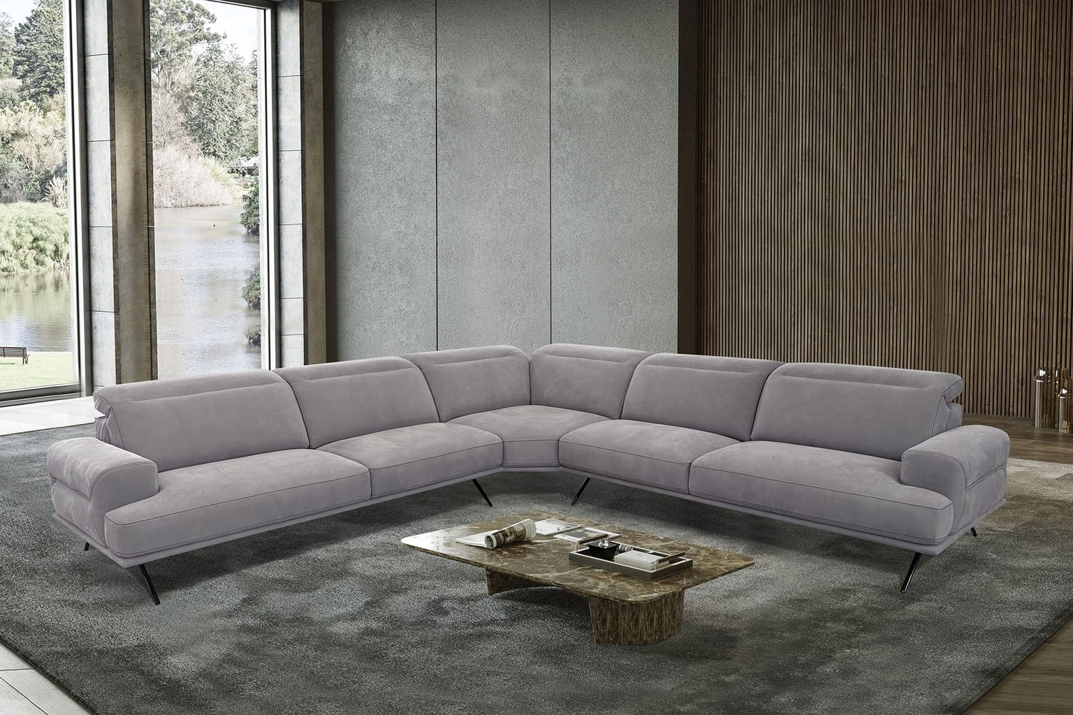 Imperial Sectional in a styled room