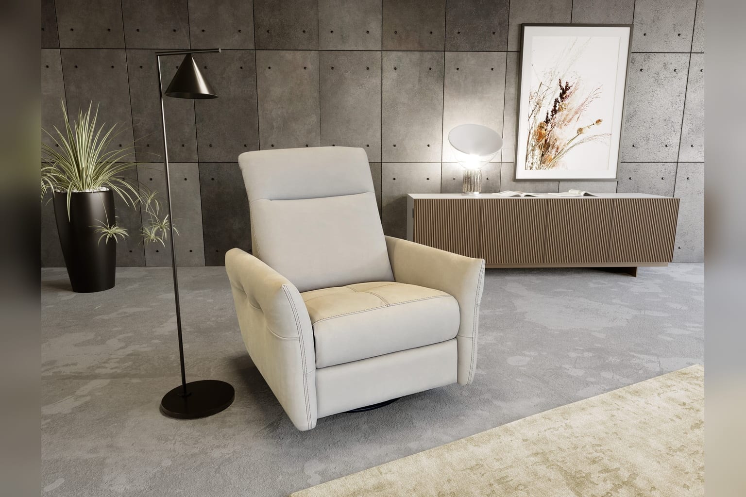 Ioria Power Recliner in a styled room