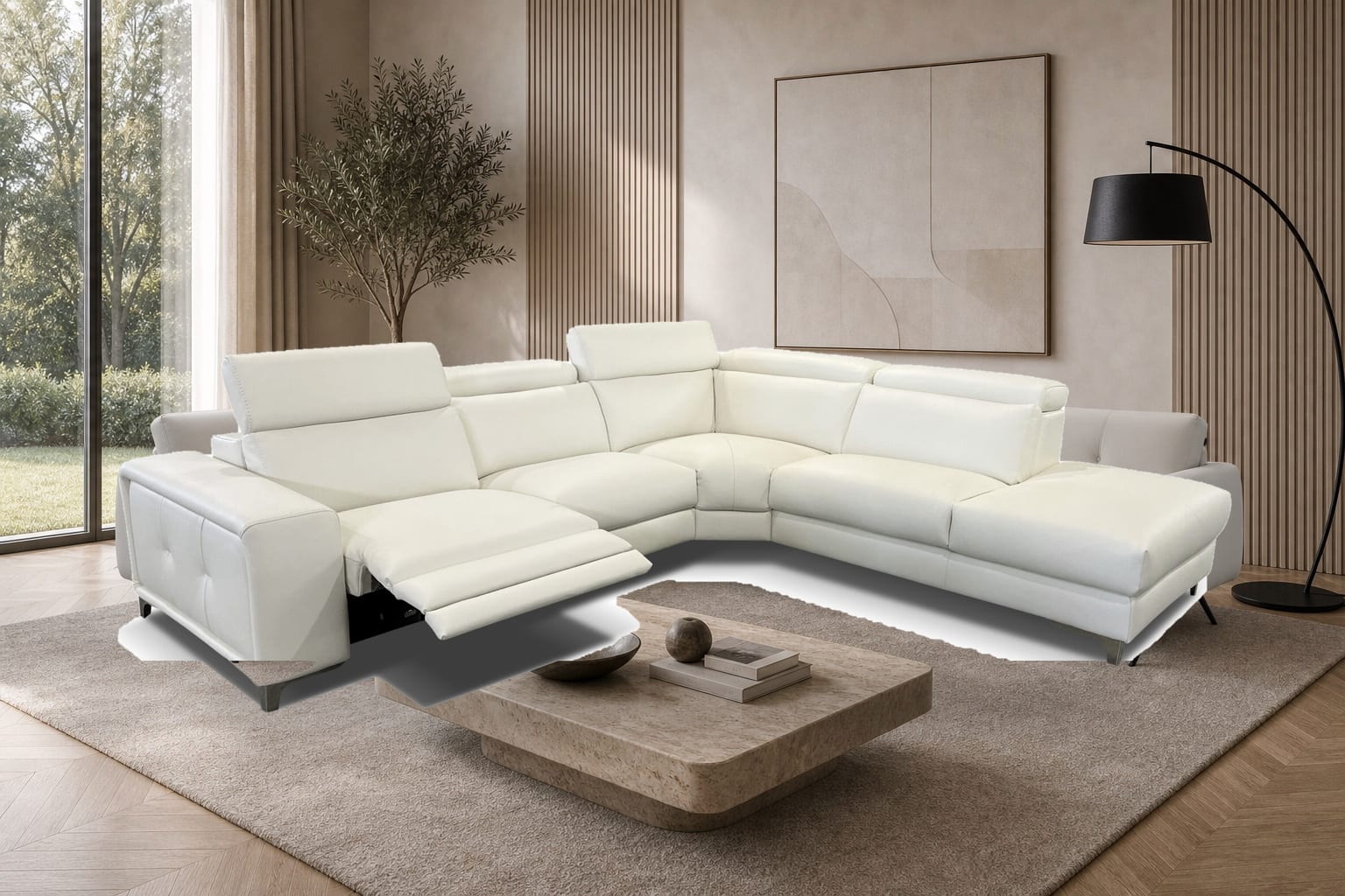 Jerry Sectional in a styled room