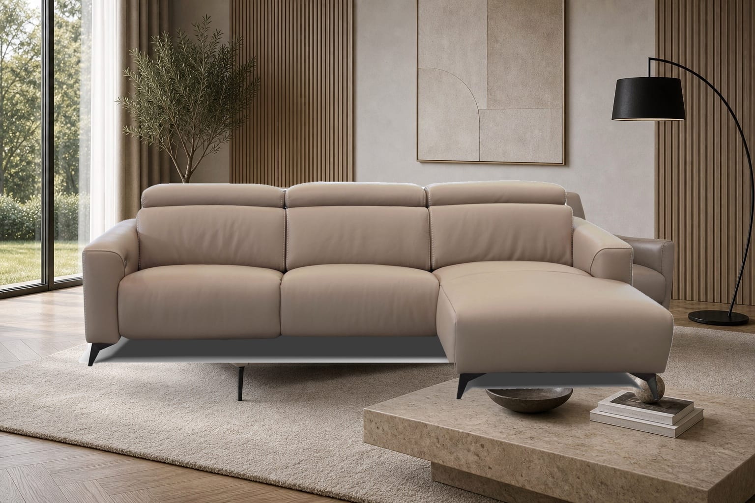 Kaos Sectional in a styled room