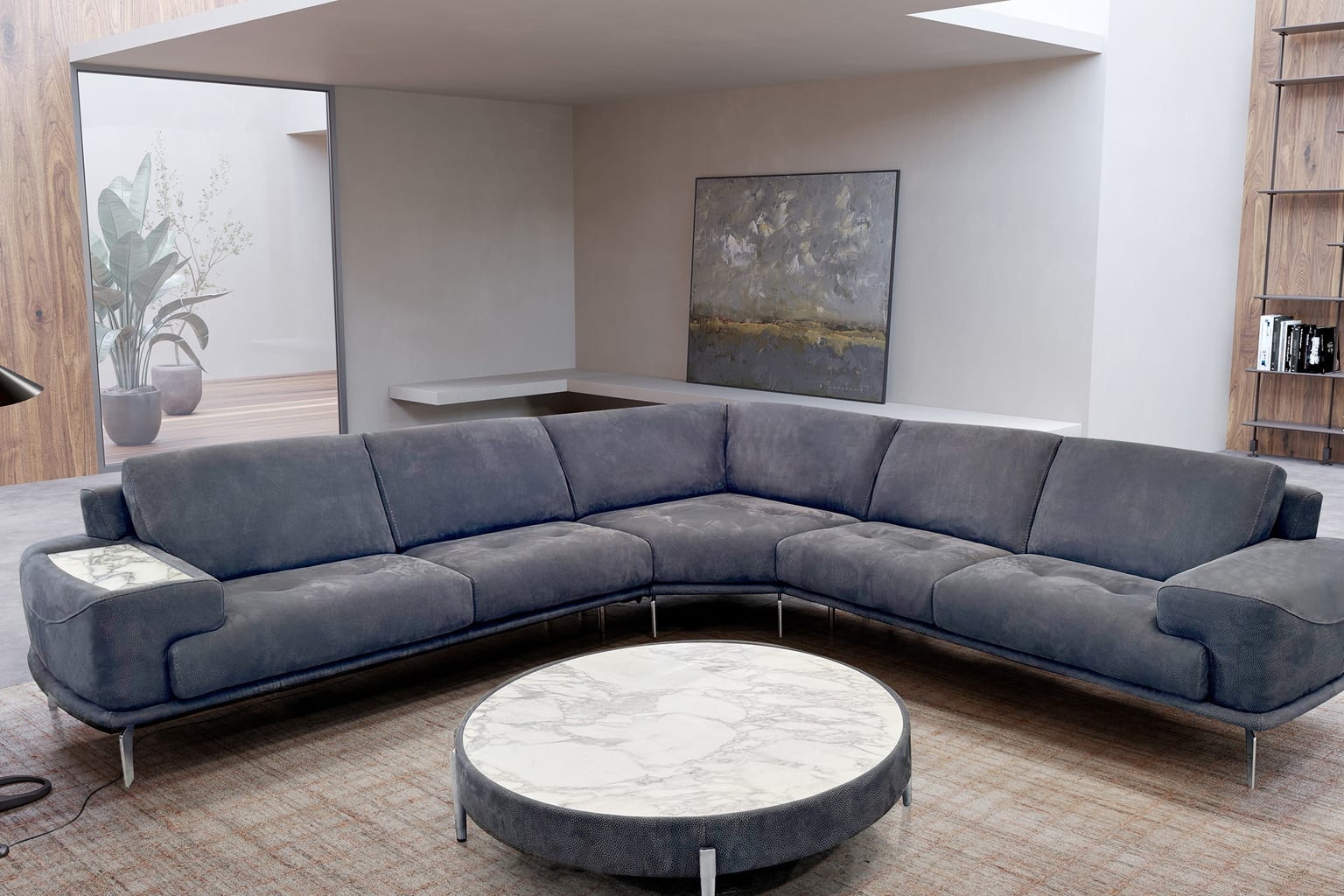 Laguna Sectional in a styled room