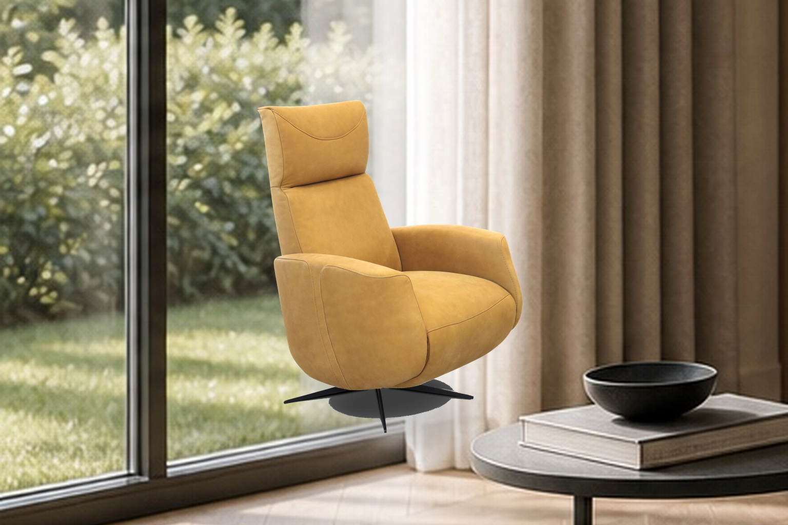 Lincoln Recliner in a styled room