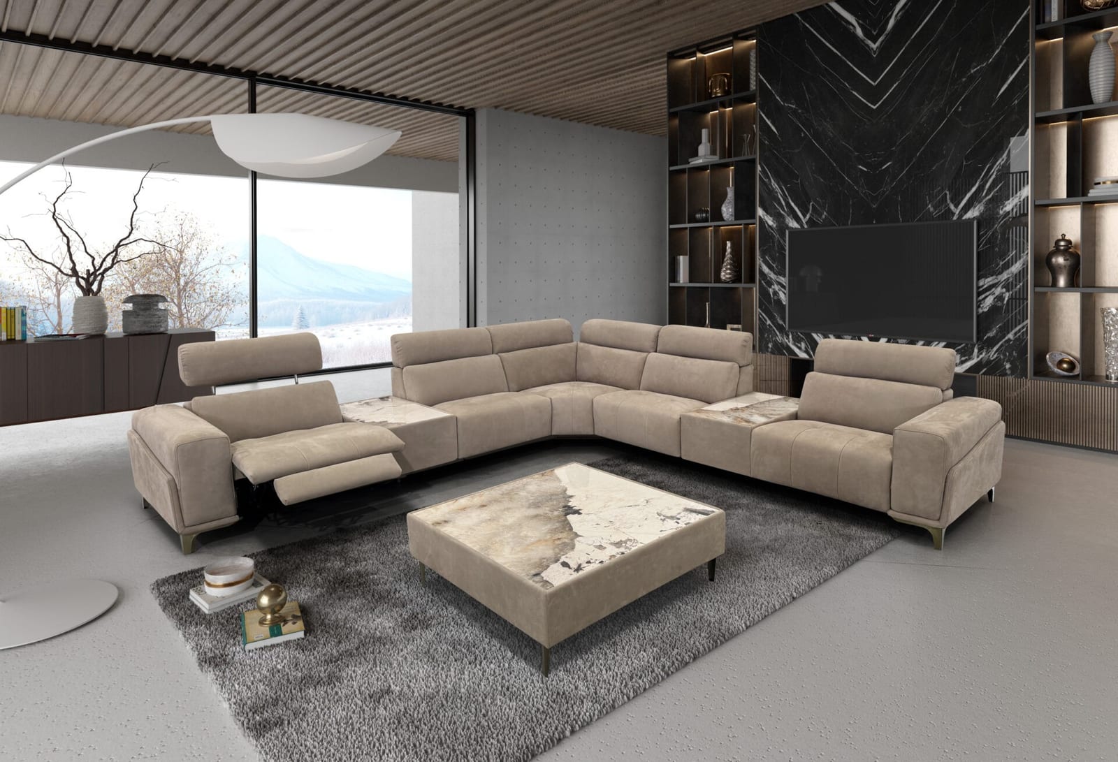 Loki Power Reclining Sofa in a room setting