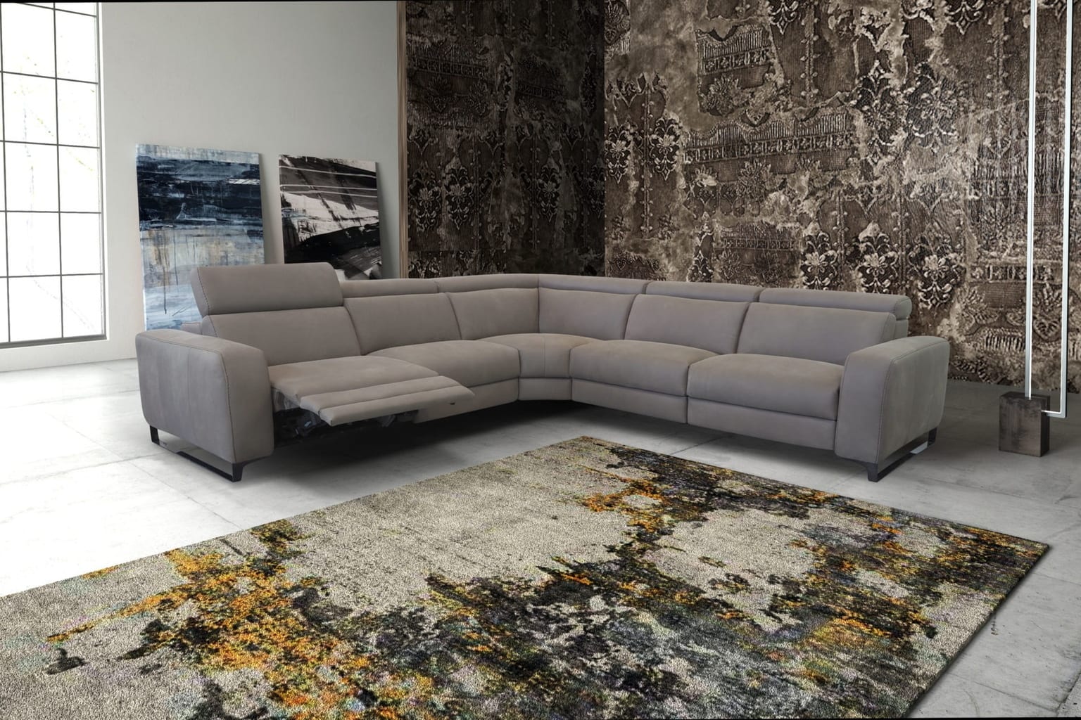 Lory Sectional in a styled room