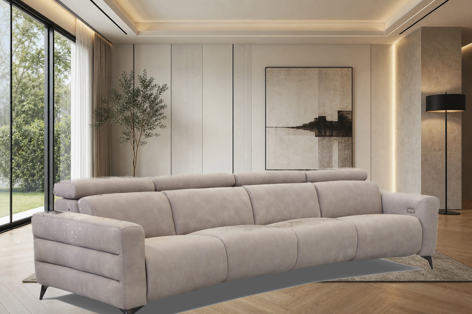 Olimpo Sectional in a styled room