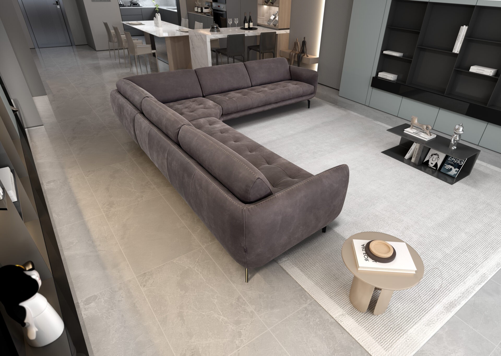 Ortisei Sectional in a room setting