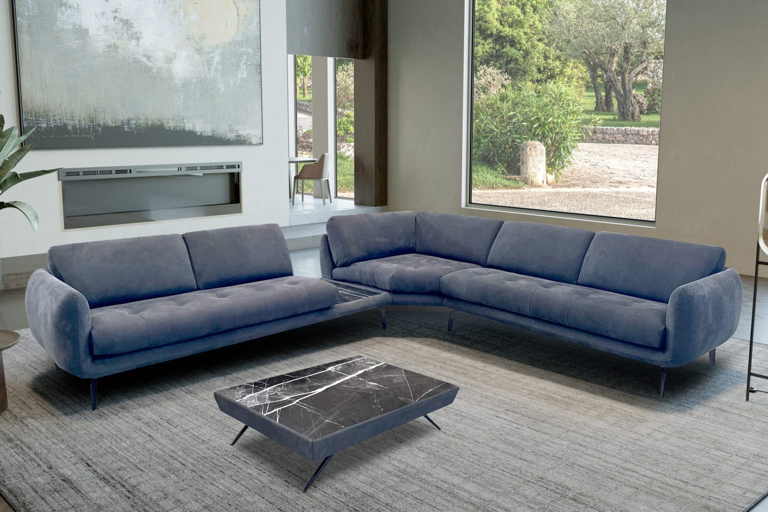 Ortisei With Inserted Table in a styled room