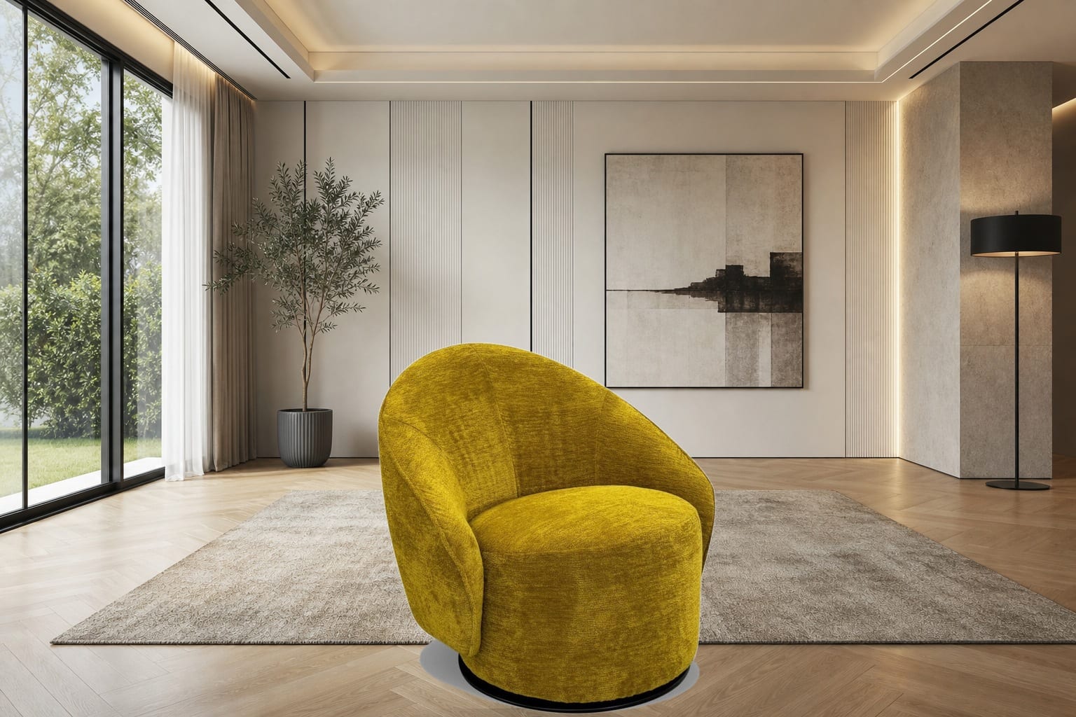 Polly Armchair in a styled room