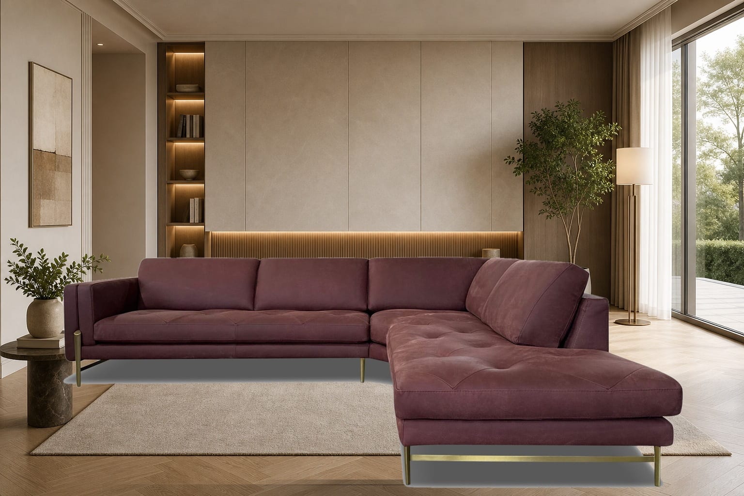 Prestige Corner Chair Meridian in a styled room