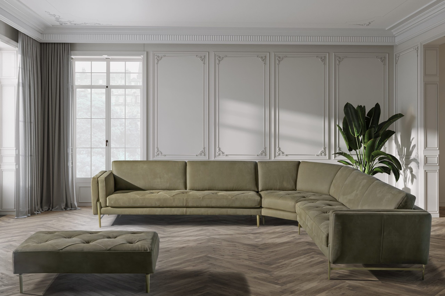 Prestige Sectional in a styled room