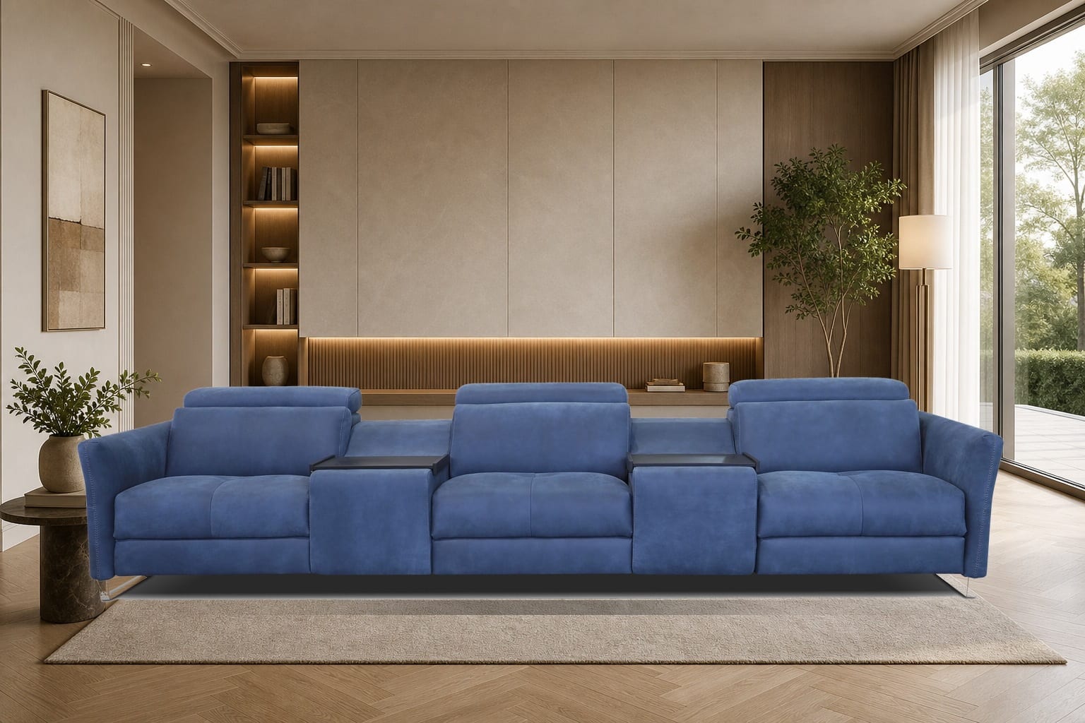 Smart Theatre in a styled room