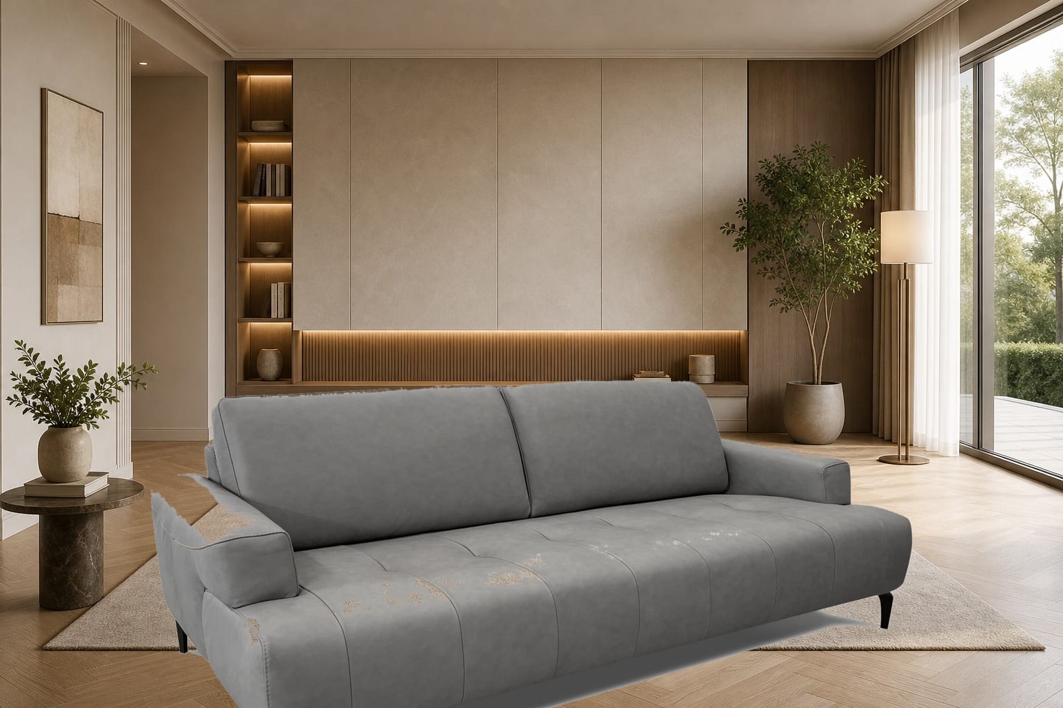 Soave Sofa in a styled room