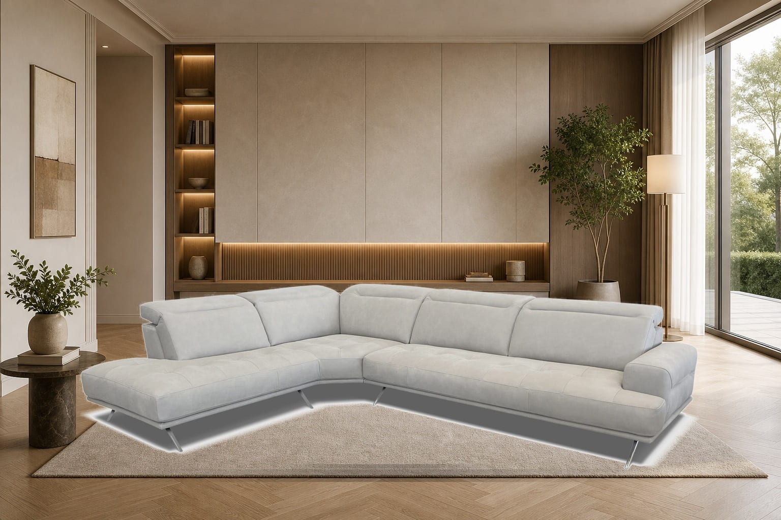 Supreme Sectional in a styled room