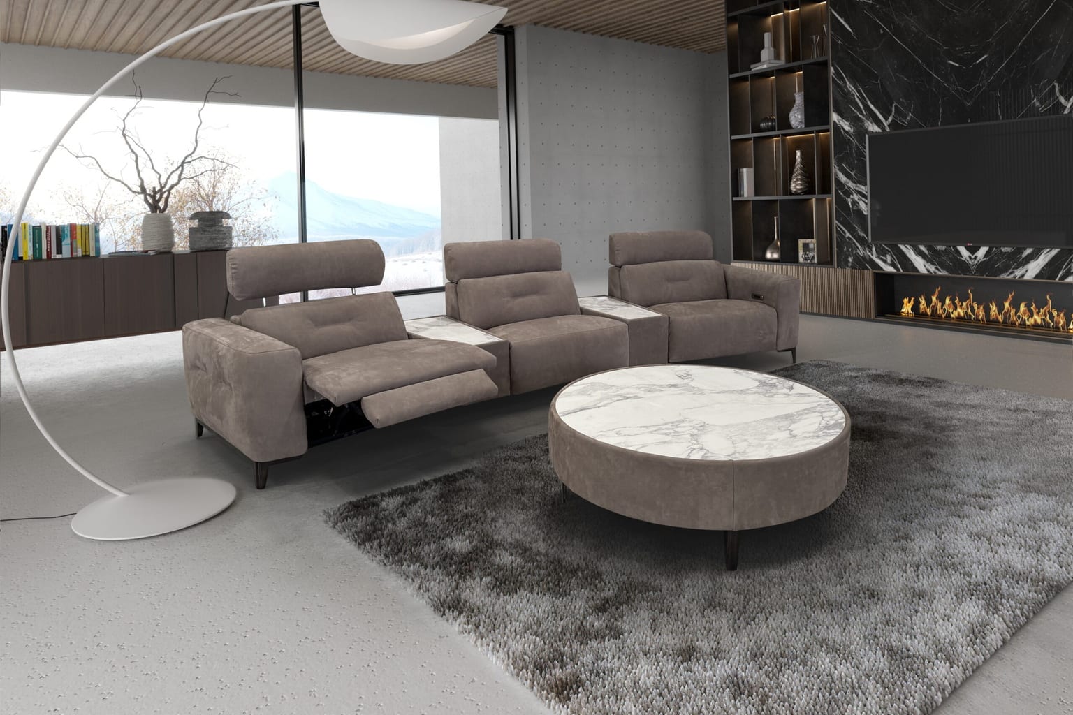 Thor Sectional in a styled room