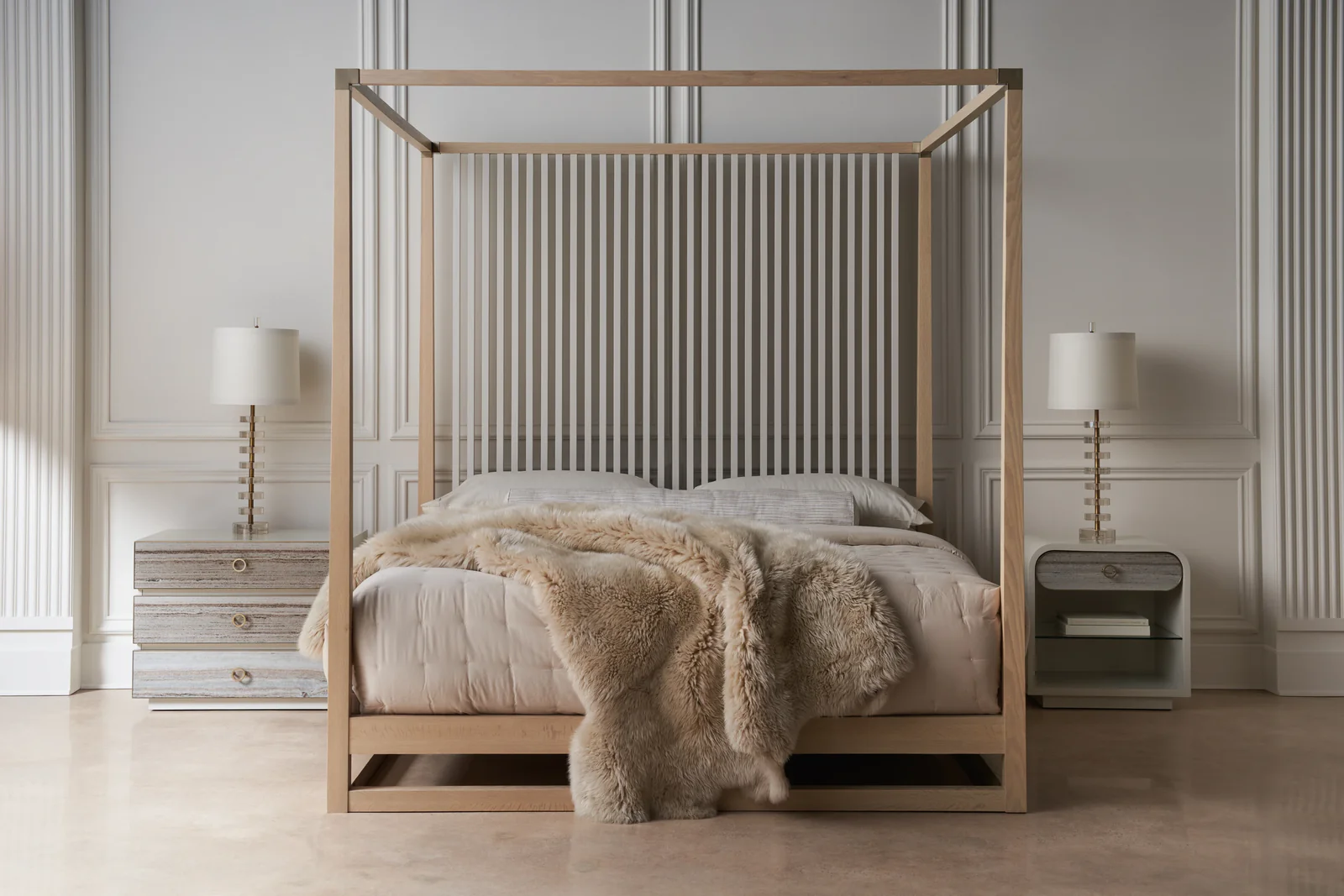 Pinstripe Light Bed - Queen — view 4