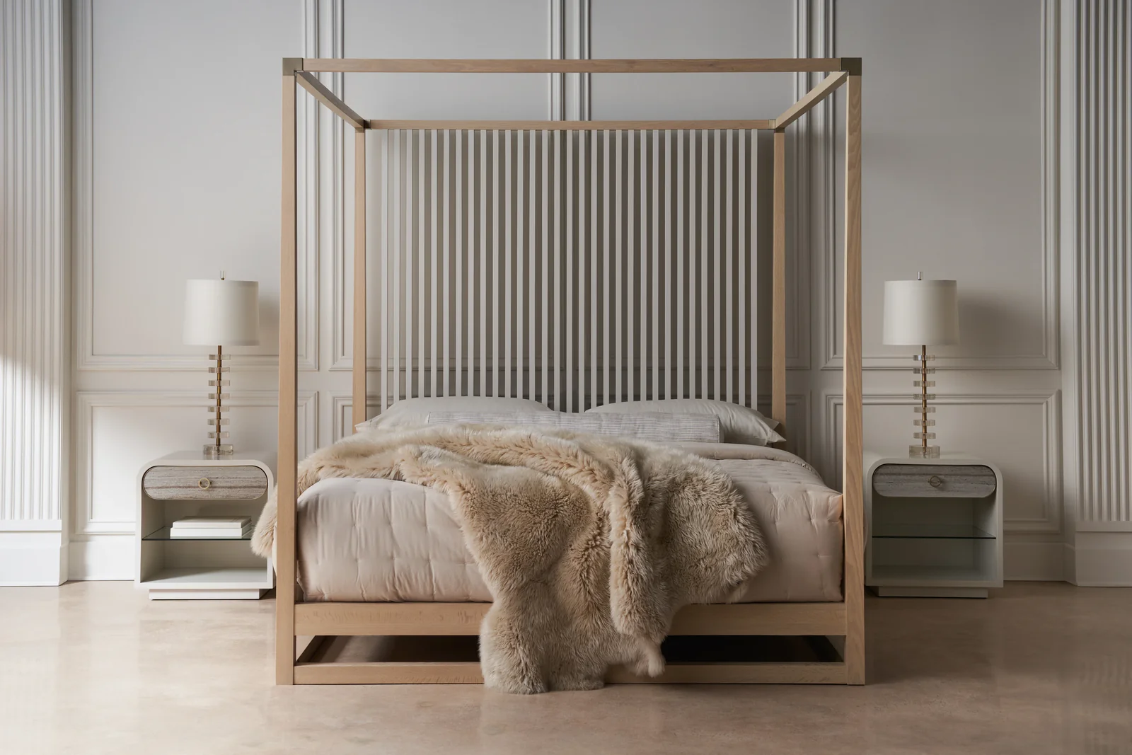 Pinstripe Light Bed - Queen — view 5