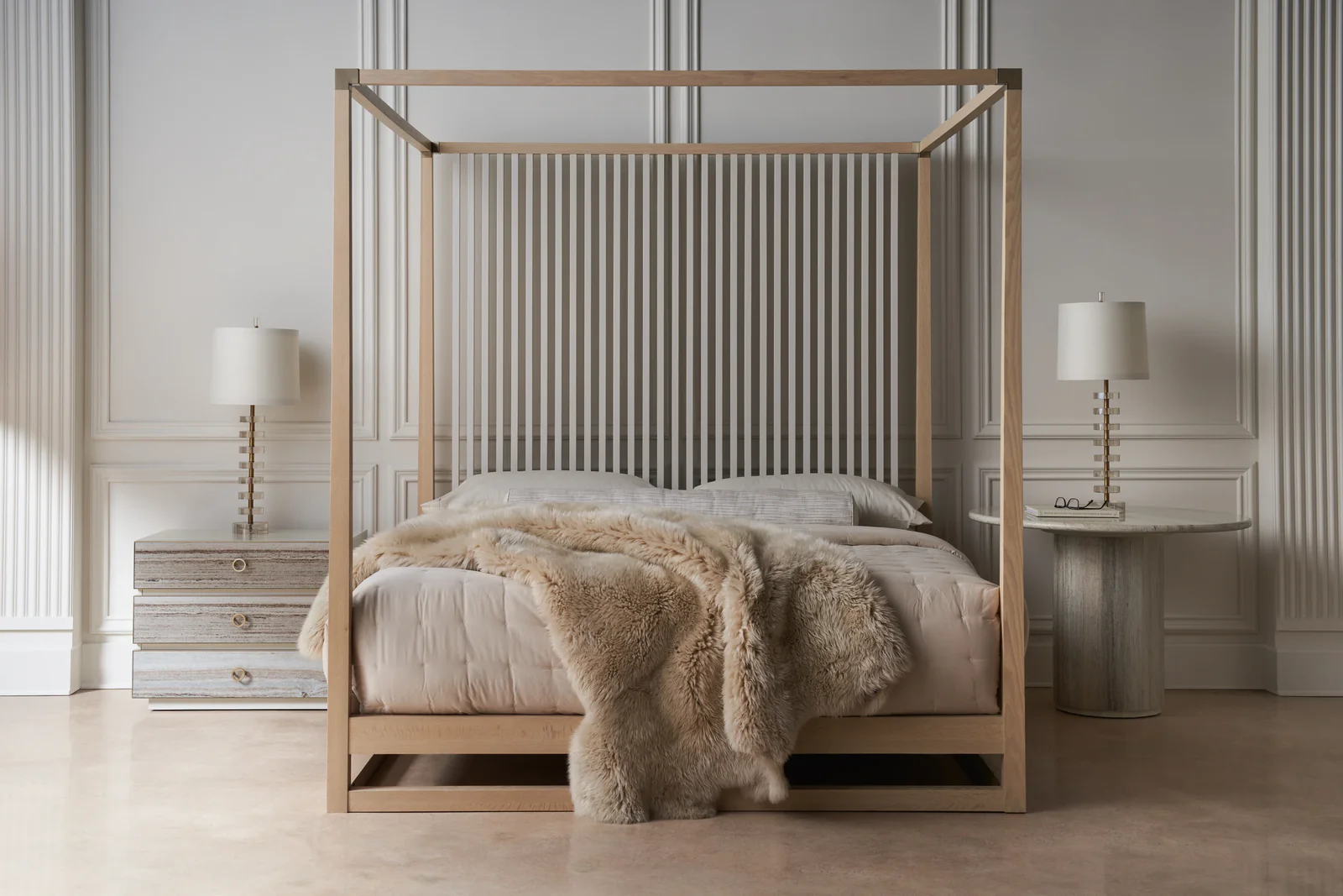 Pinstripe Light Bed - Queen — view 7