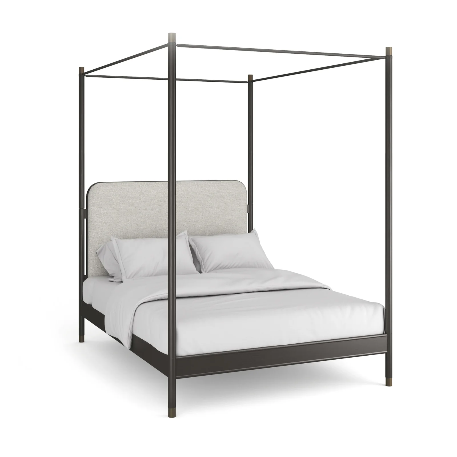Campaign King Bed With Canopy — view 6