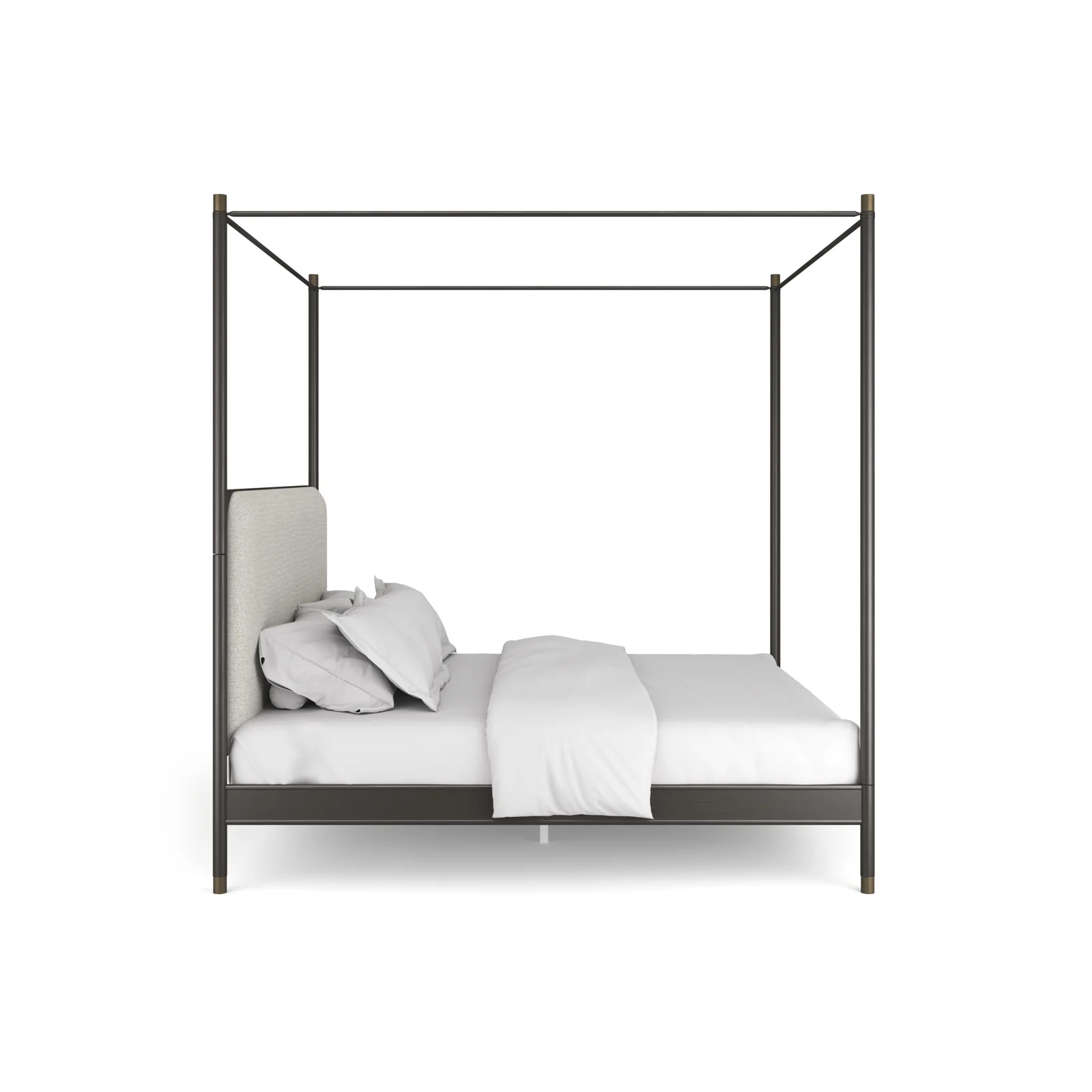 Campaign King Bed With Canopy — view 7