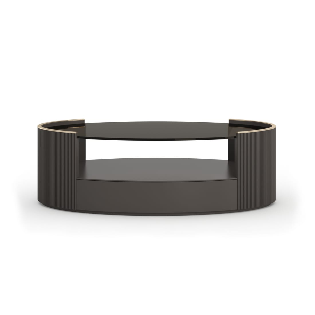 Love Oval Cocktail Table -Dark Chocolate