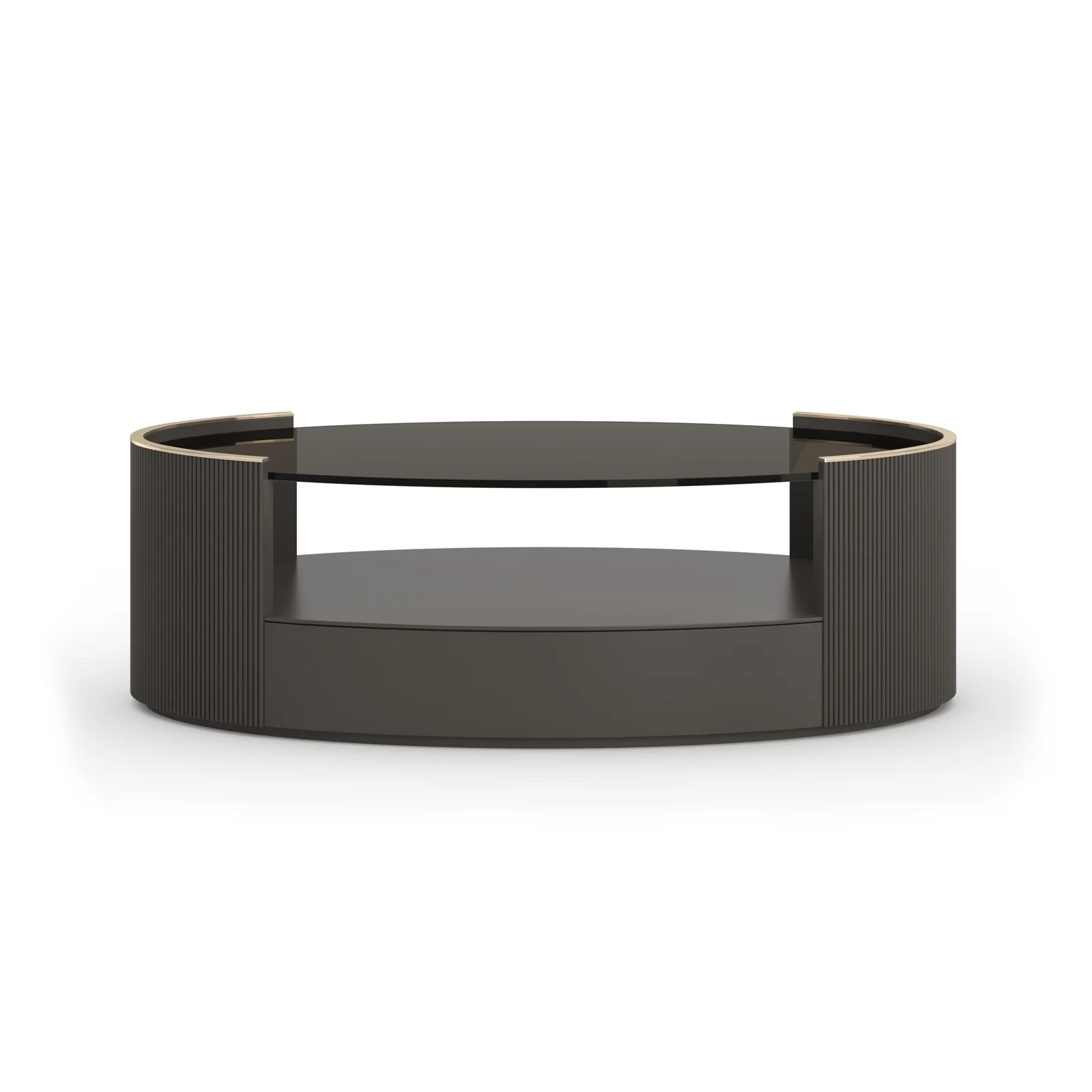 Love Oval Cocktail Table -Dark Chocolate