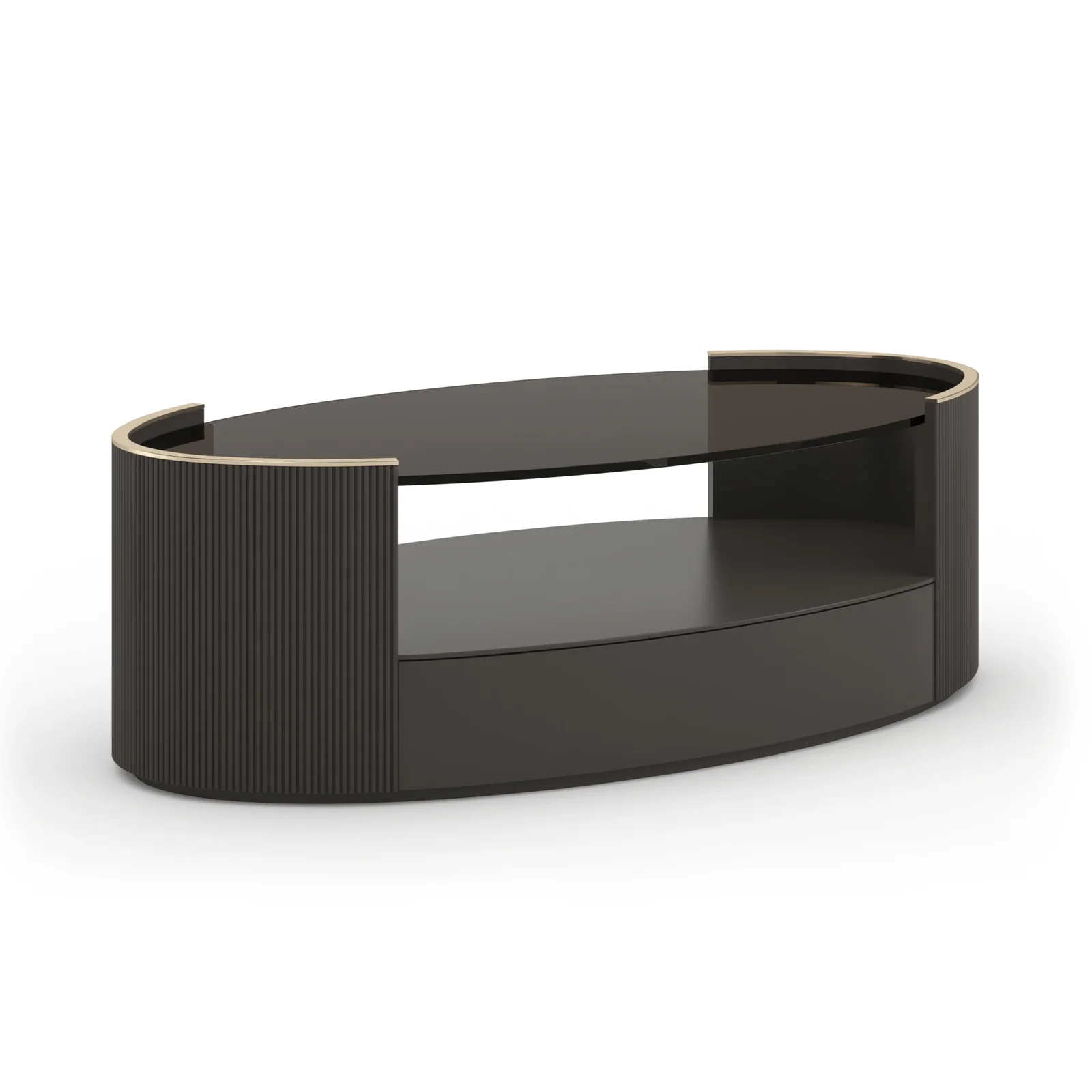 Love Oval Cocktail Table -Dark Chocolate — view 2