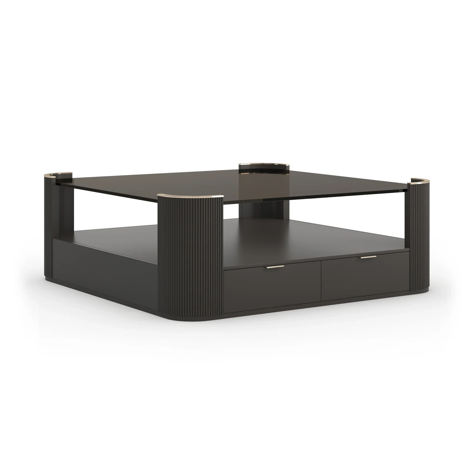 Love Square Cocktail Table-Dark Chocolat — view 2