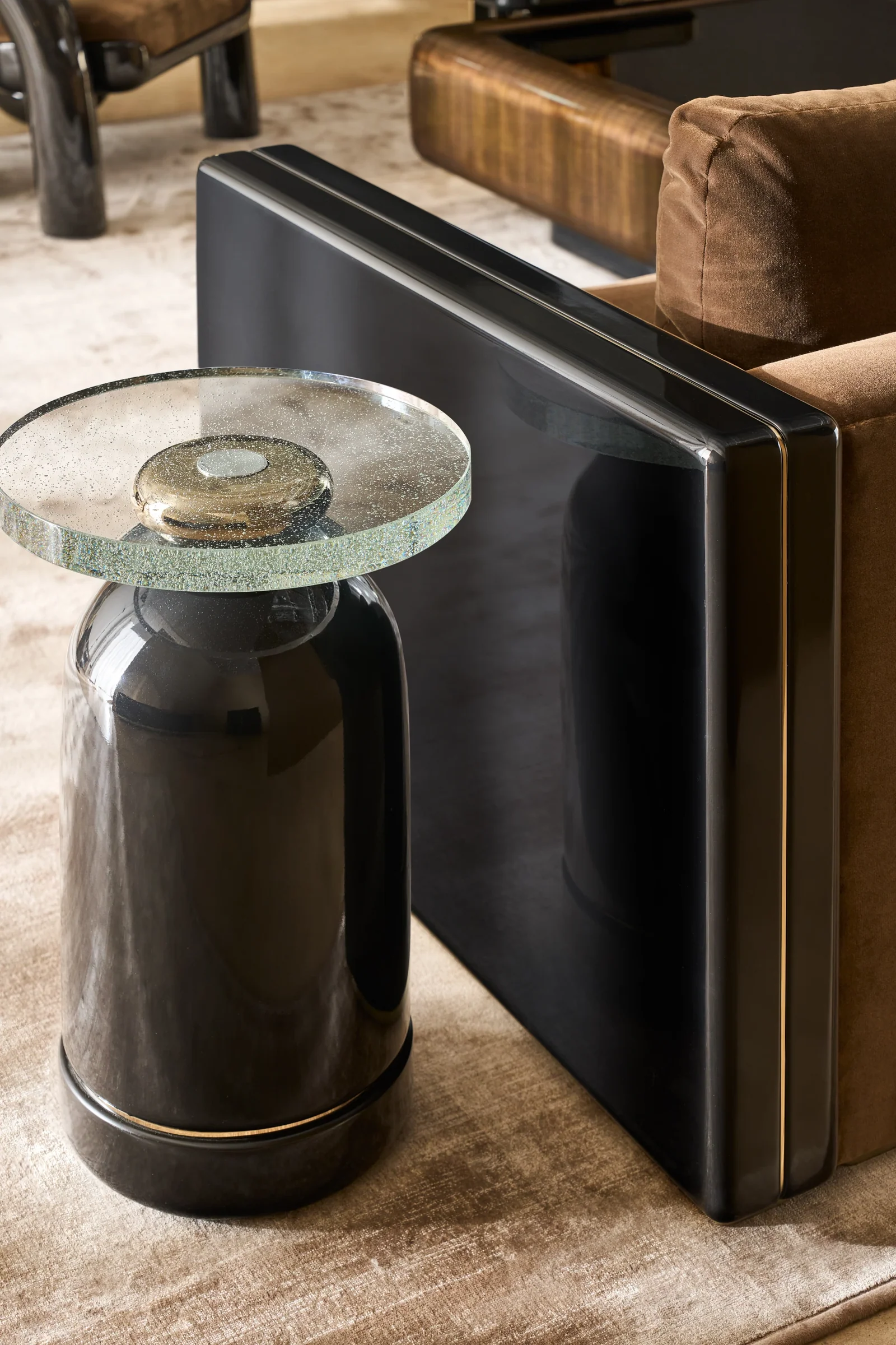Gelee Accent Table - Chocolate — view 2