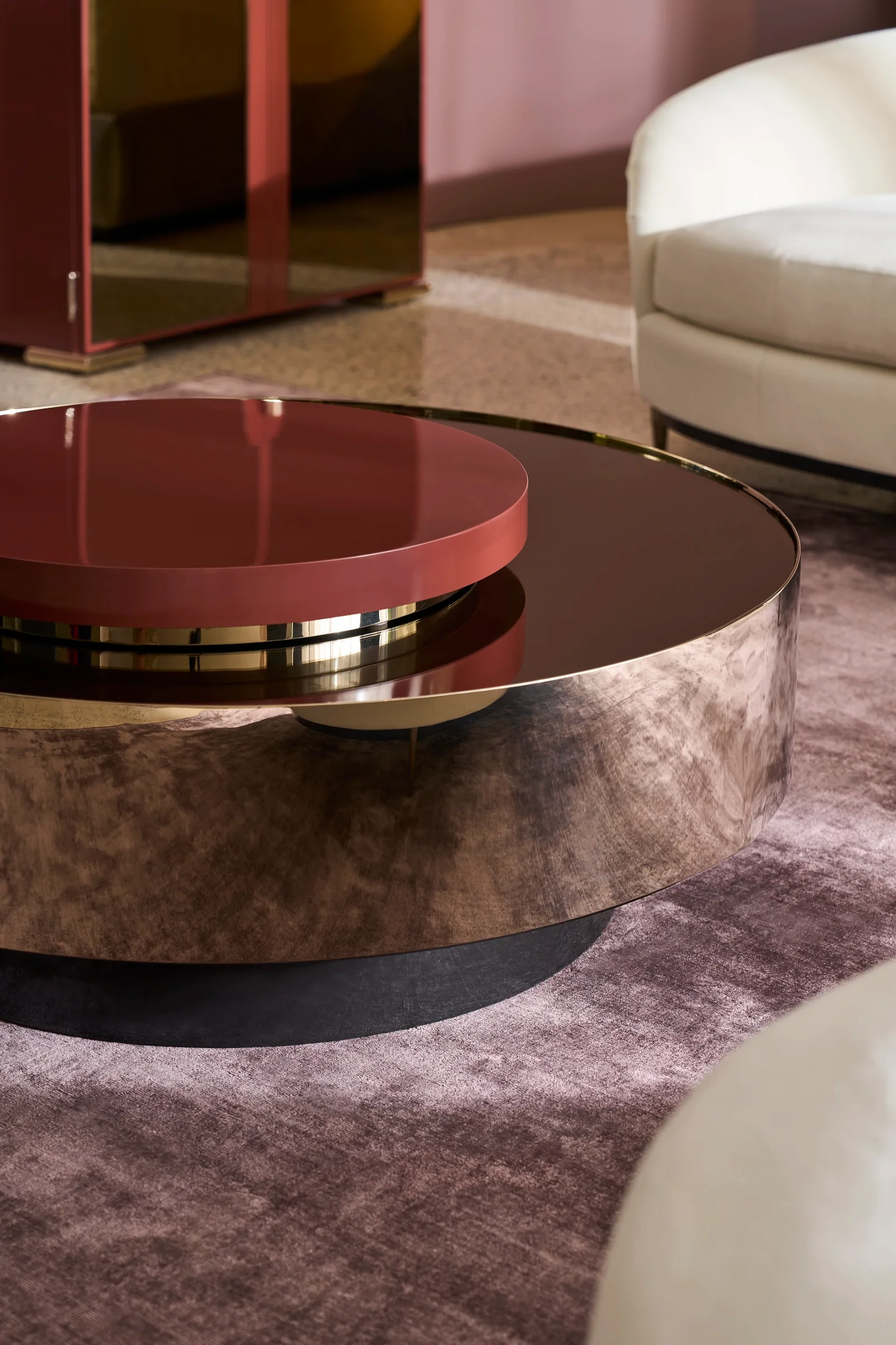 Radius Cocktail Round Accent Tray — view 3