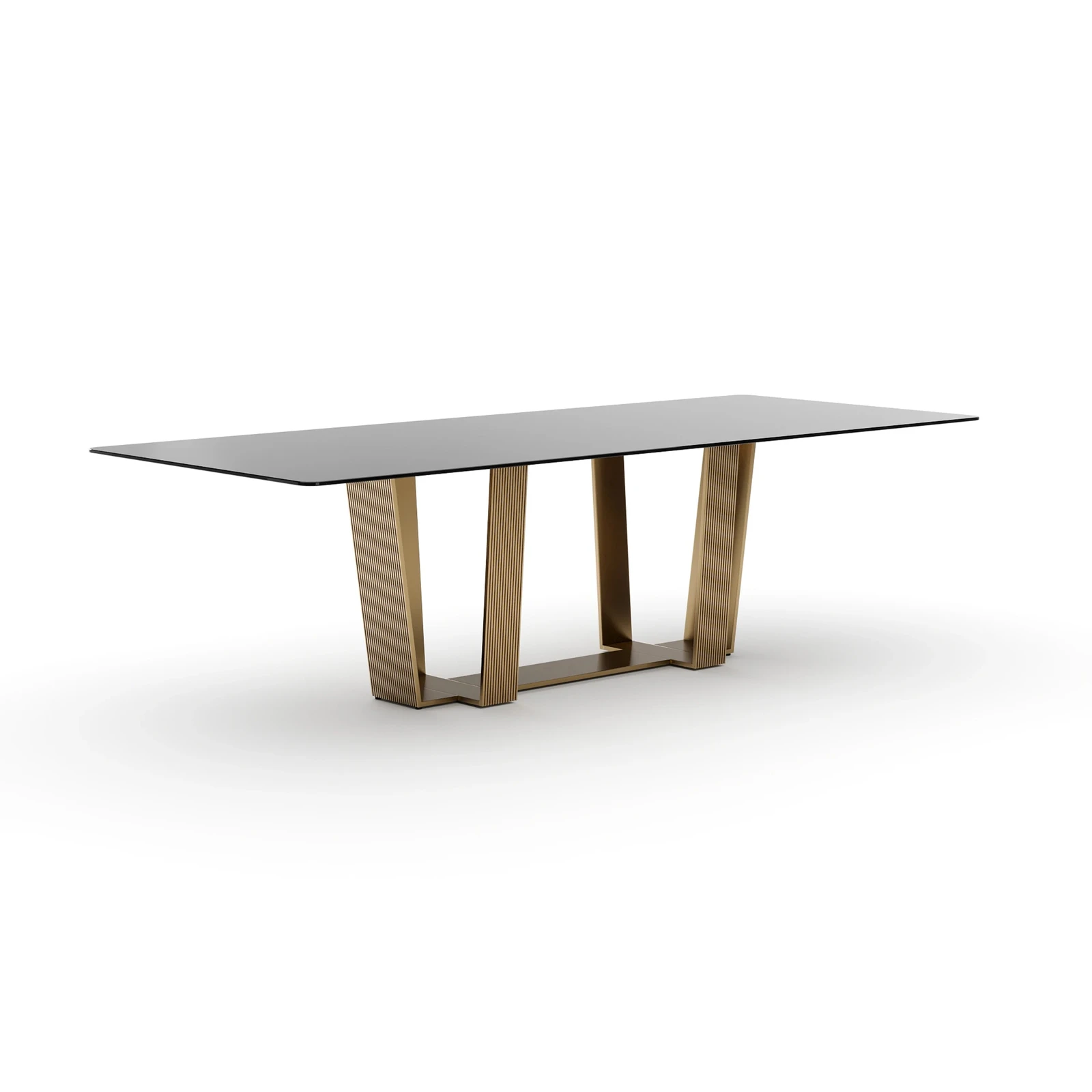 Caracole Counter Balance Dining Table — angled view