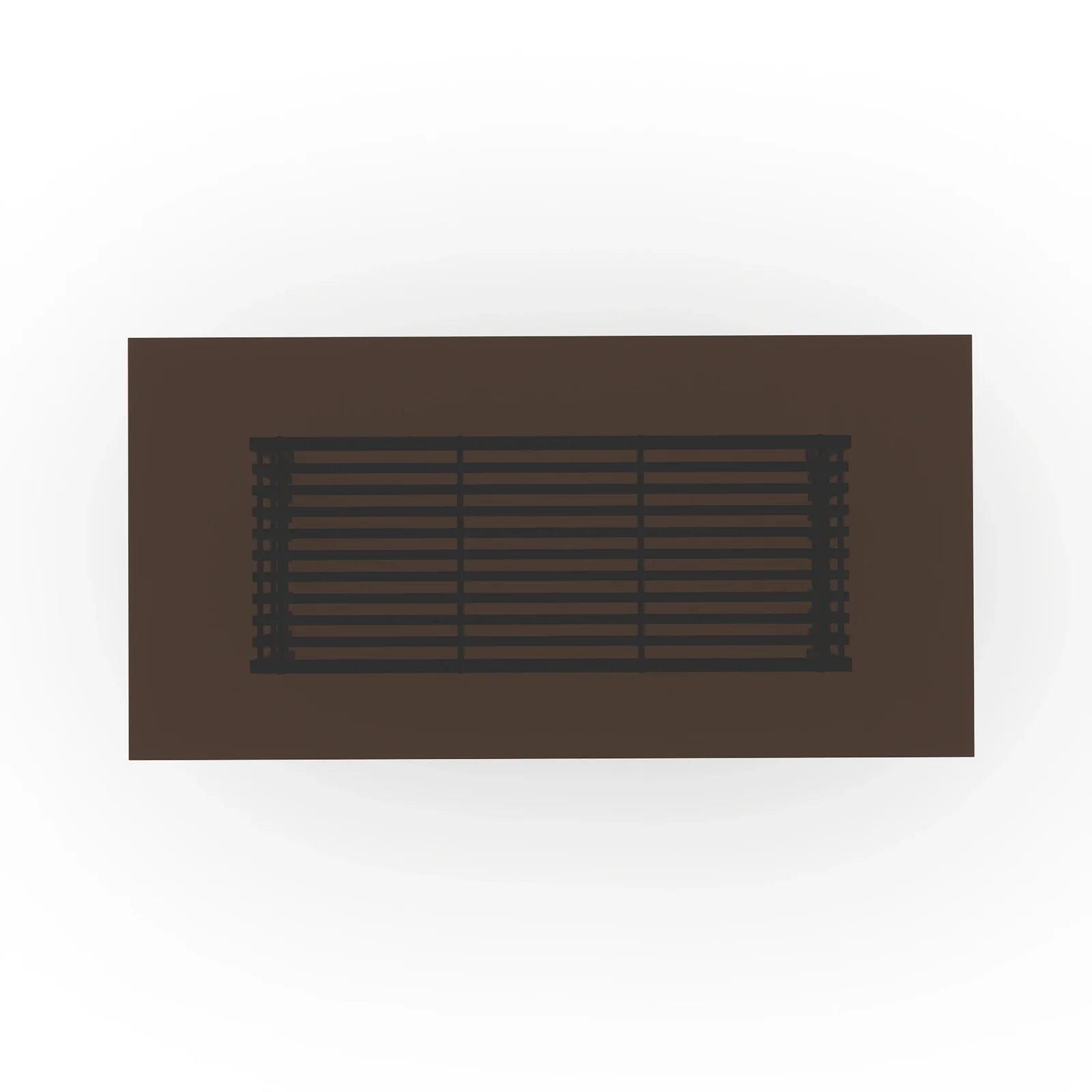 Pinstripe Dark Slatted Dining Table — view 3