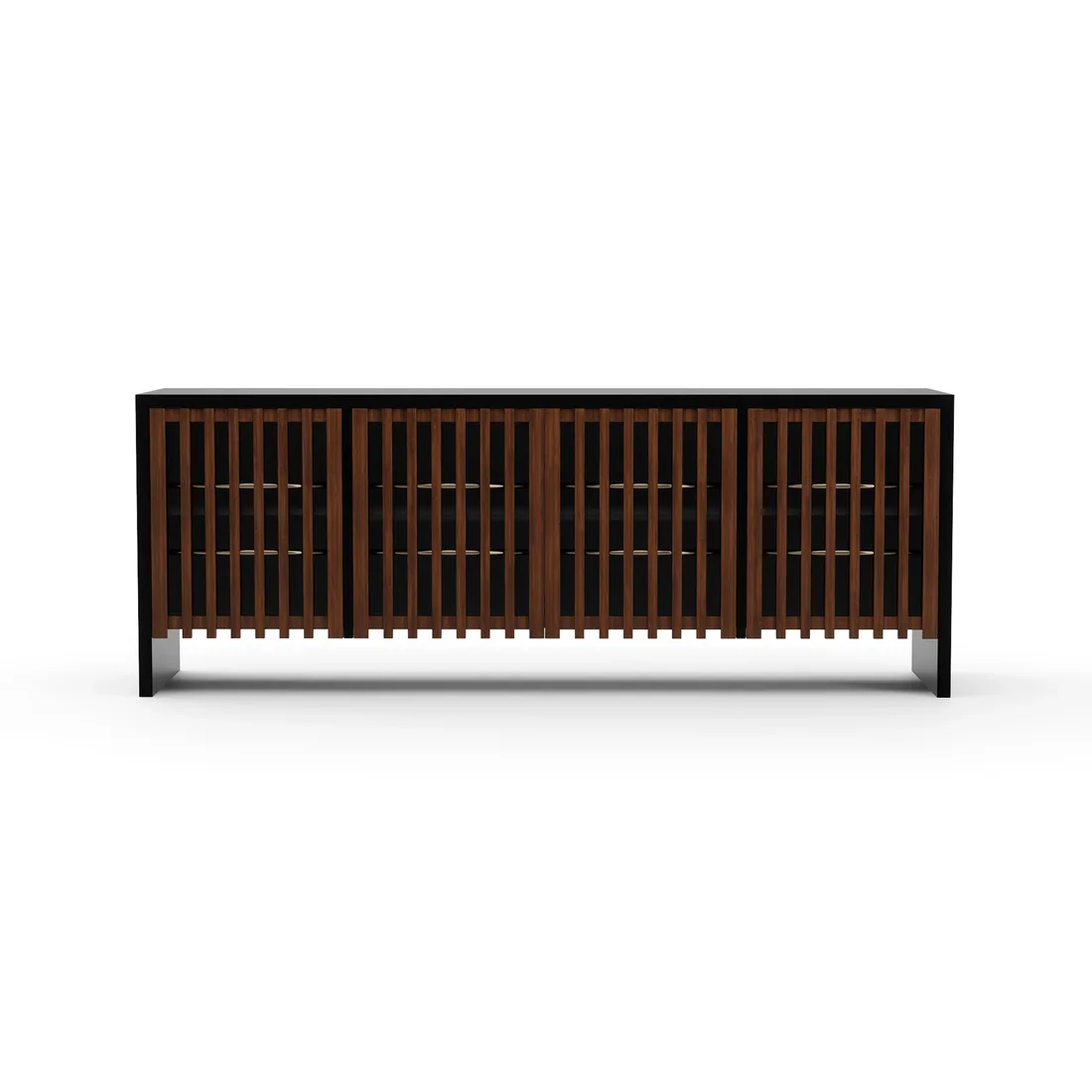 Pinstripe Dark Sideboard