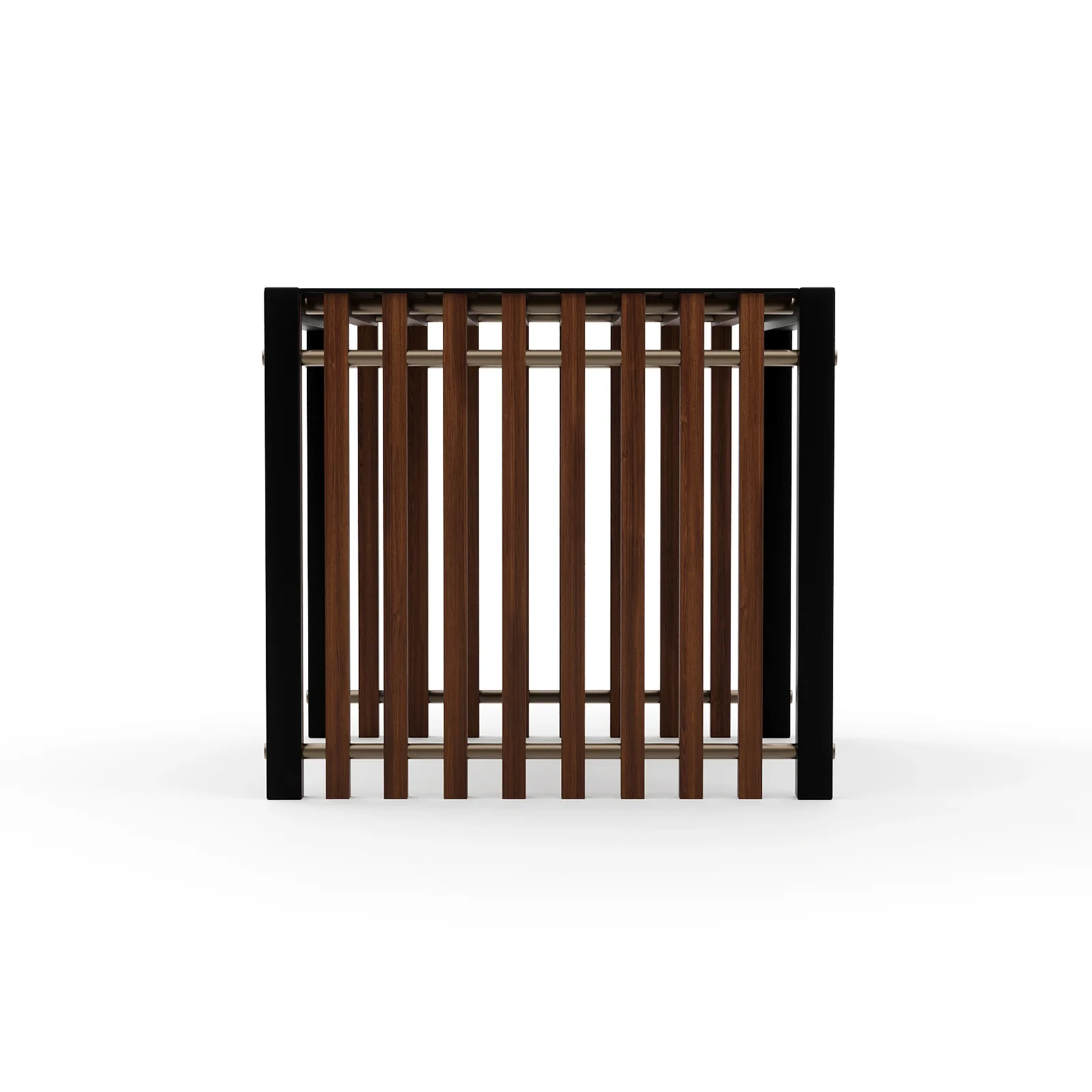 Pinstripe Dark End Table — view 3