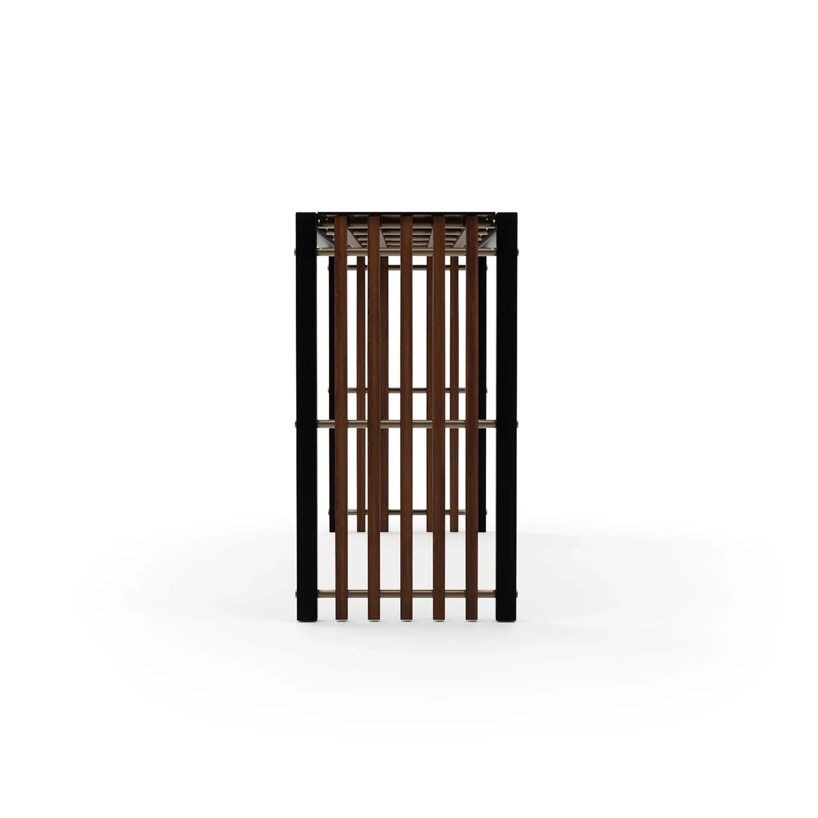 Pinstripe Dark Console Table — view 3