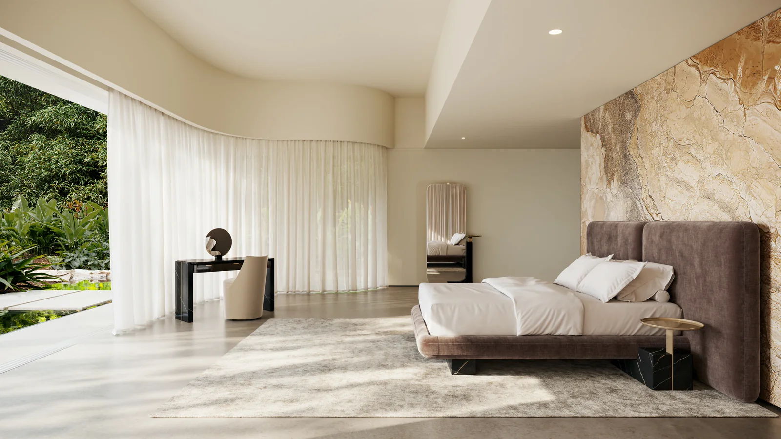 Overlap Floor Mirror Dark — view 2