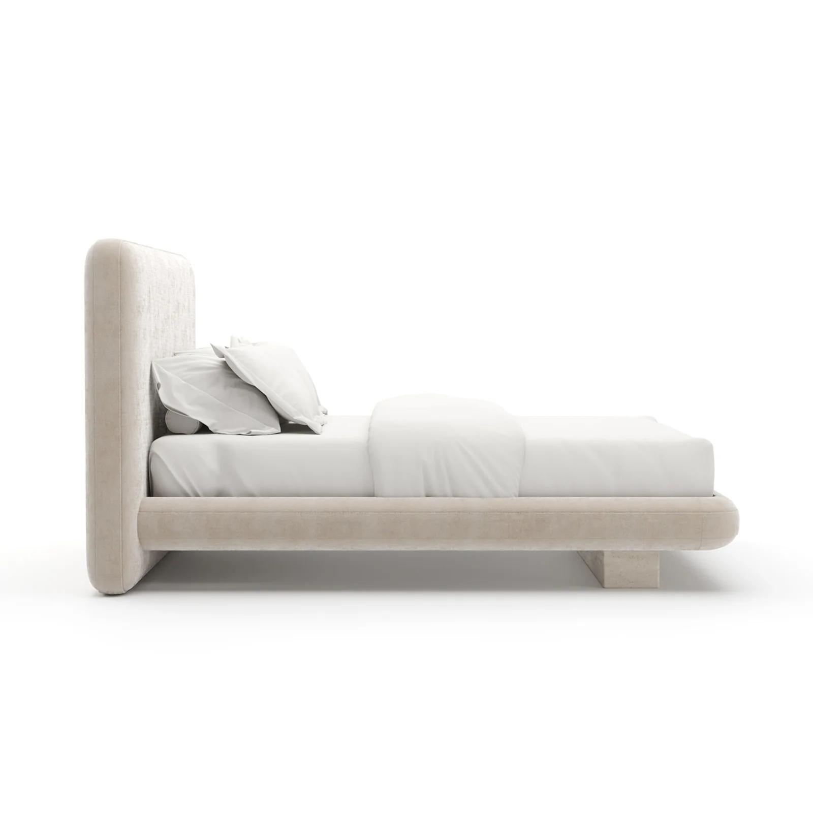 Overlap Uph Qn Bed Ivory — view 4