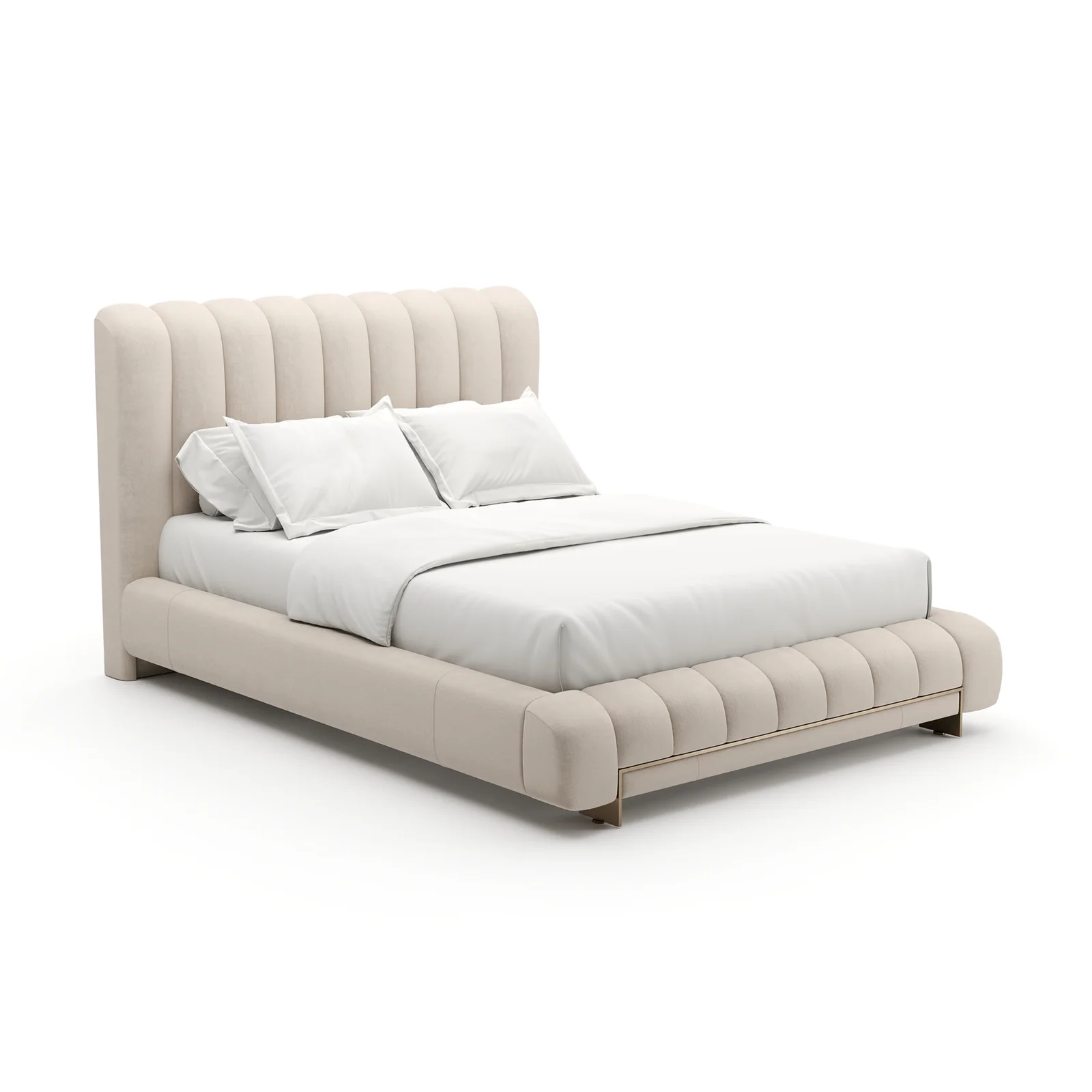 Well Balanced Qn Bed Ecru — view 4